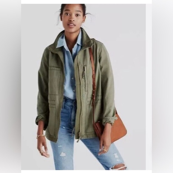 Madewell Jackets & Blazers - Madewell Women’s Small Military Cargo Utility Jacket Full Zip
